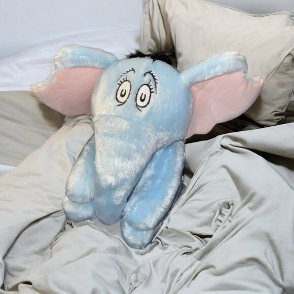 Kohls Cares Plush Elephant Horton Hears Who Blue Stuffed Animal Nursery Gift 11" - Picture 11 of 11